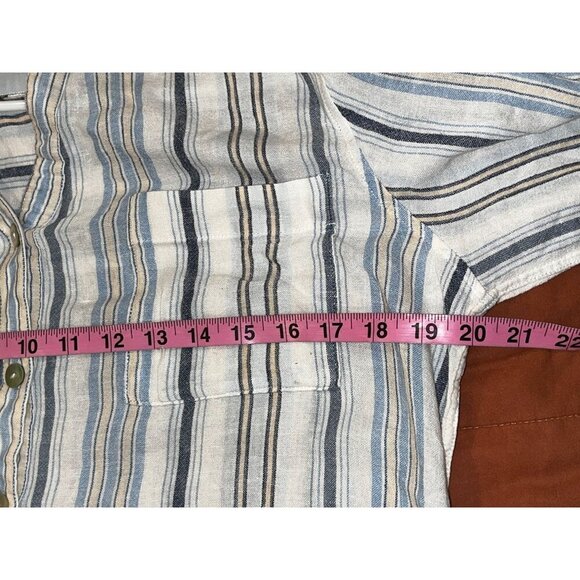 Rails Marloe Striped Button-Up Long-Sleeve Lightweight Fit Women's Shirt  small - Picture 6 of 7